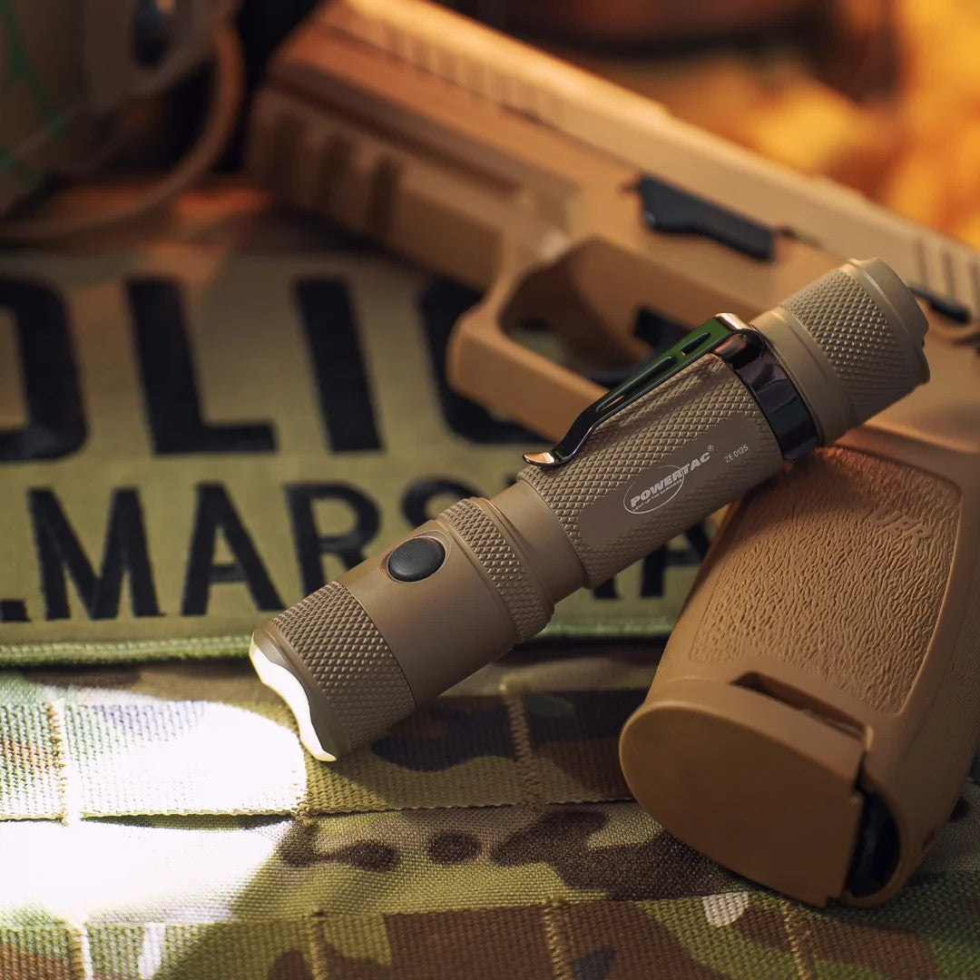 Rechargeable LED Flashlight 2030 Lumens Compact EDC Tactical Light