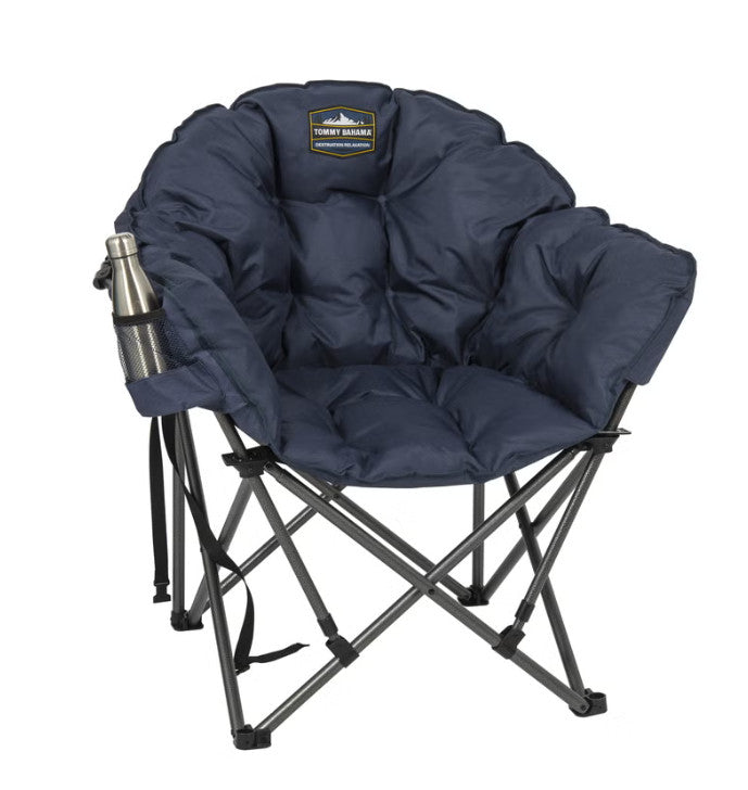 Portable Jumbo Padded Folding Camping Chair with Cup Holder - All Colors