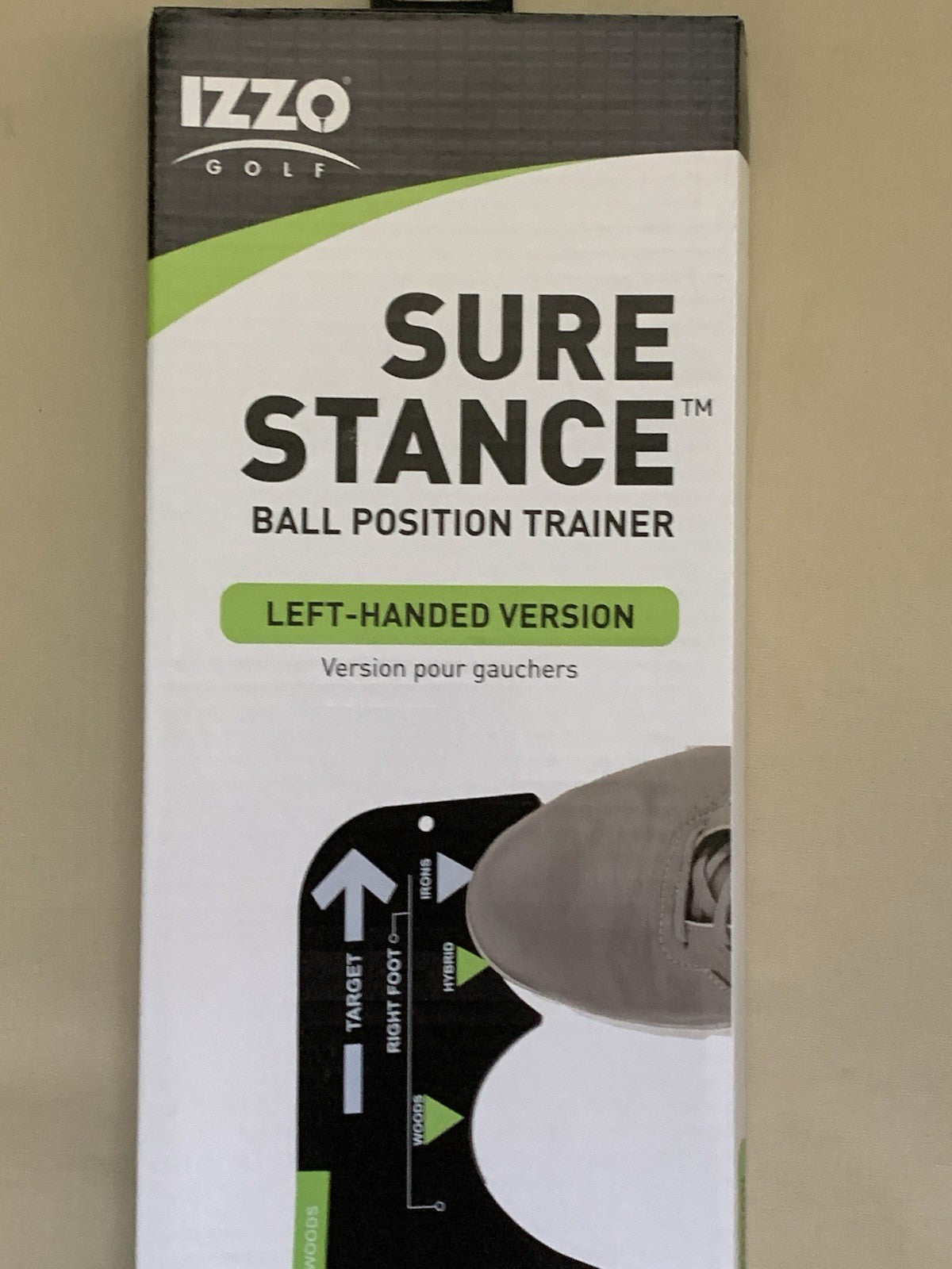 Golf Ball Position Trainer for Left Handed Golfers - Alignment & Swing Aid