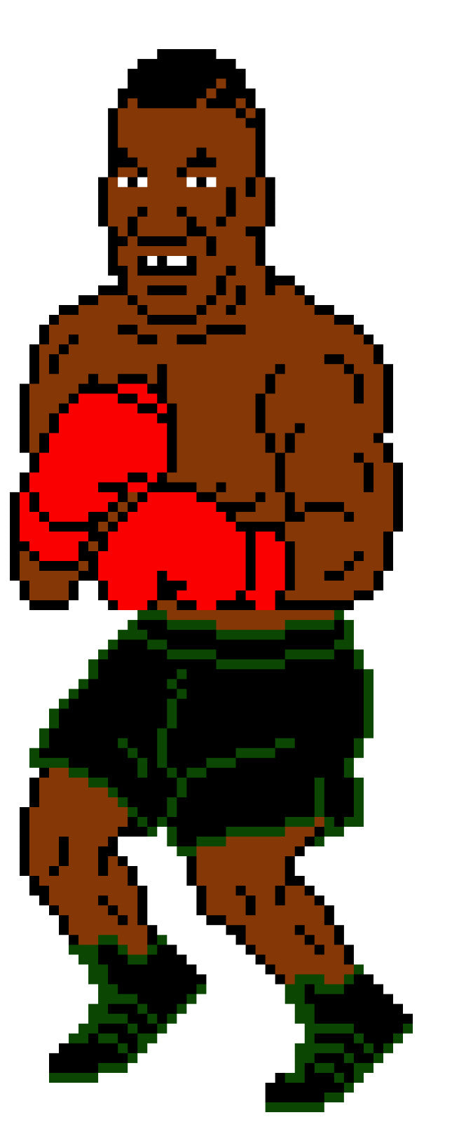 Mike Tyson Punch Out 8-Bit Vinyl Sticker Decal - 3 Inch Weather-Resistant