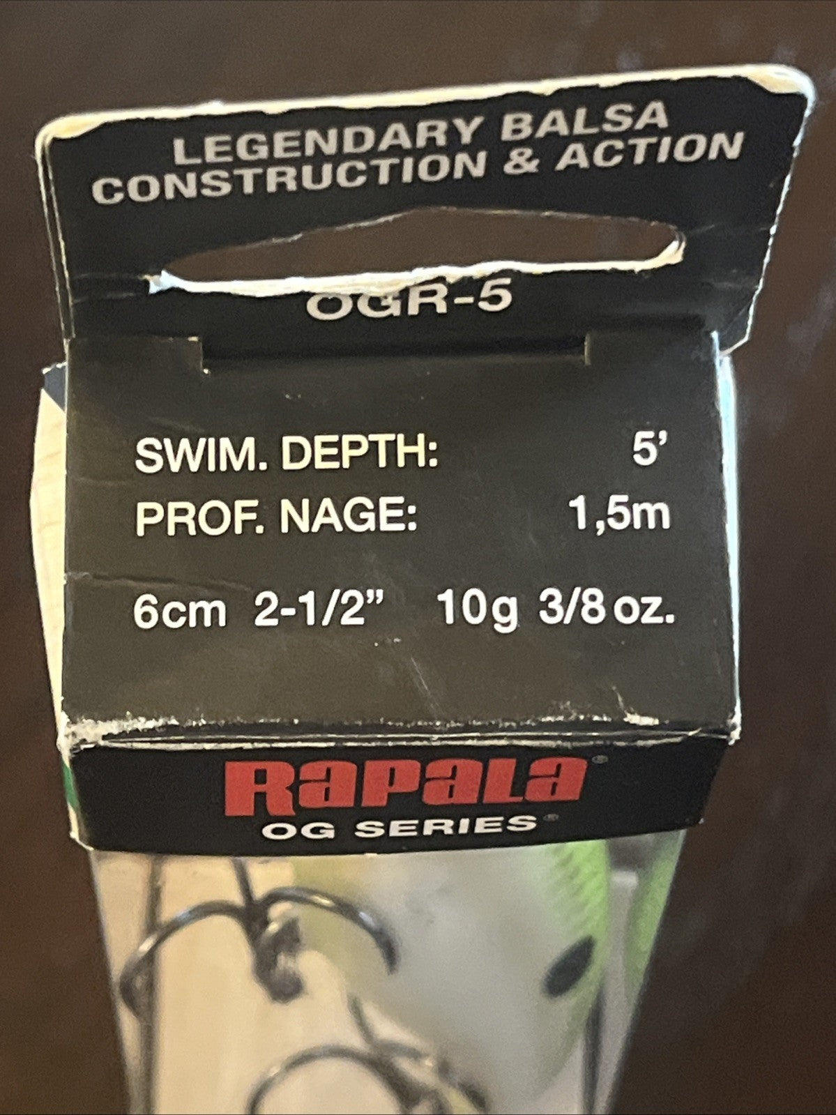 Rapala OG Rocco 5 Diving Crankbait - Bruised Citrus Shad, 2.5" 3/8oz