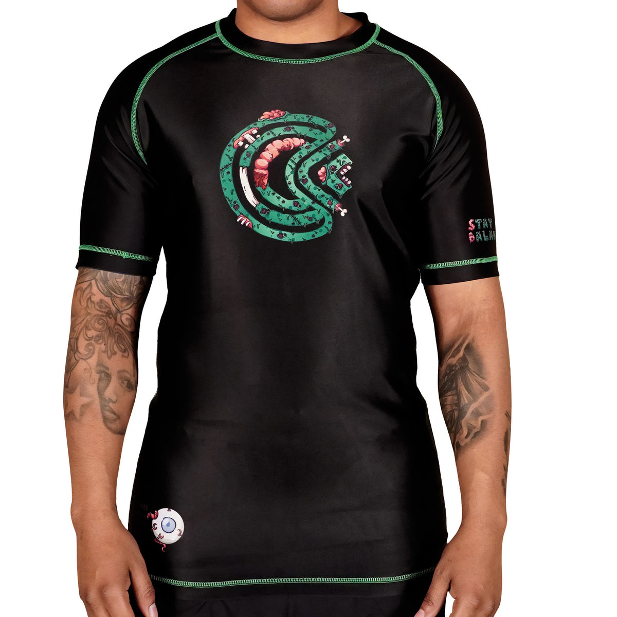 Zombie Short Sleeve BJJ Rashguard for Martial Arts Training
