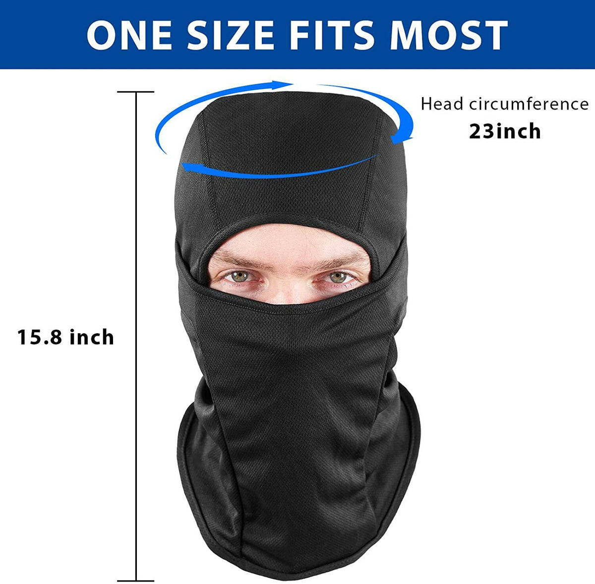 Breathable Full Face Mask for Motorcycle Riding Sun UV Protection