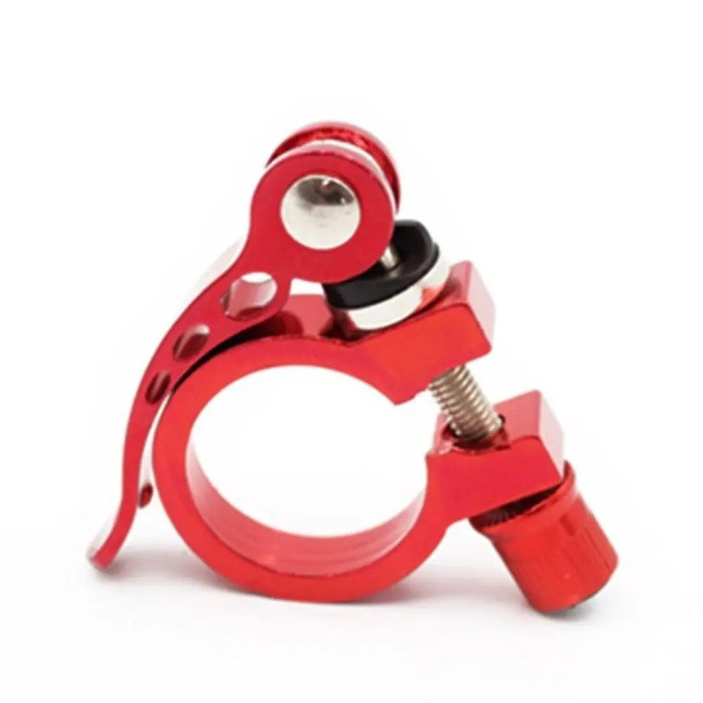 Bike Seat Clamp Quick Release Aluminum Alloy 25.4-34.9mm