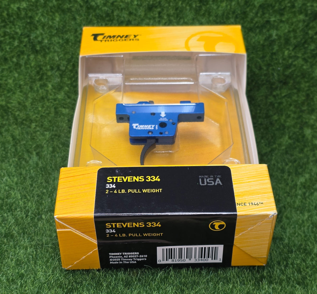 Drop-In Adjustable Curved Trigger for Savage Stevens 334 Rifles - USA Made