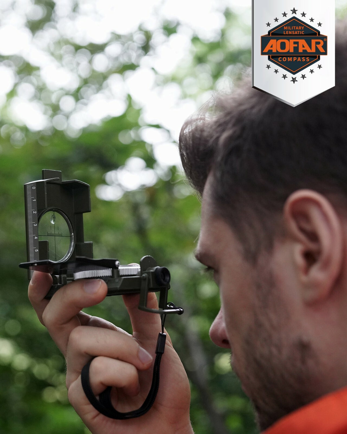 Military Compass with Sighting & Clinometer for Camping Hiking Survival