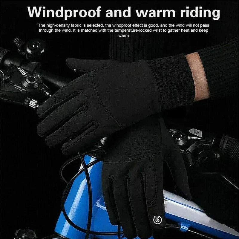 Winter Waterproof Cycling Gloves Touch Screen Bicycle Gloves Outdoor