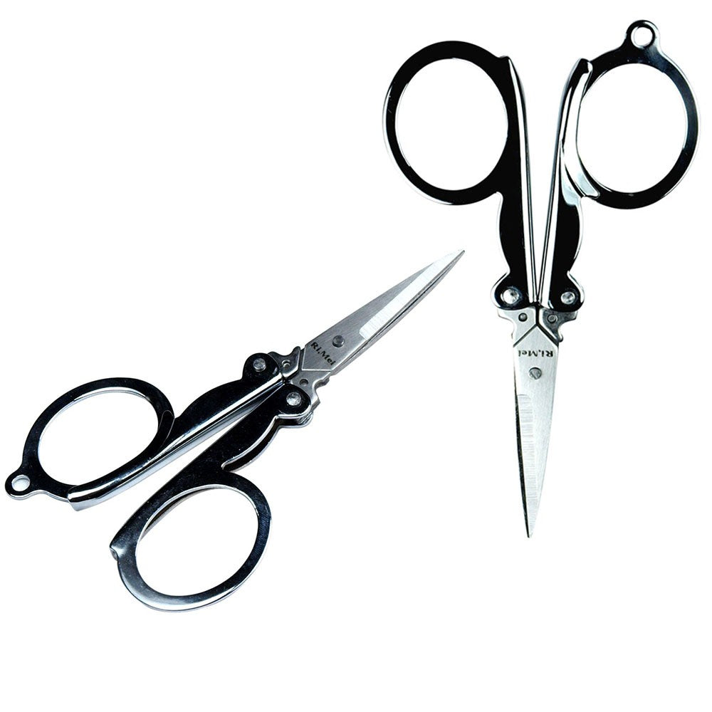 Portable Folding Scissors Set - Small Travel Craft and Emergency Cutting Tool