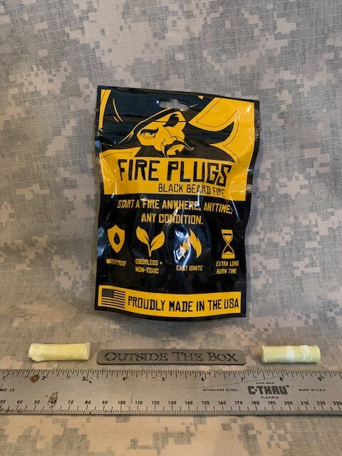 Fire Starting Tinder Plugs - Pack of 50 Made in the USA for Emergency & Outdoor Use