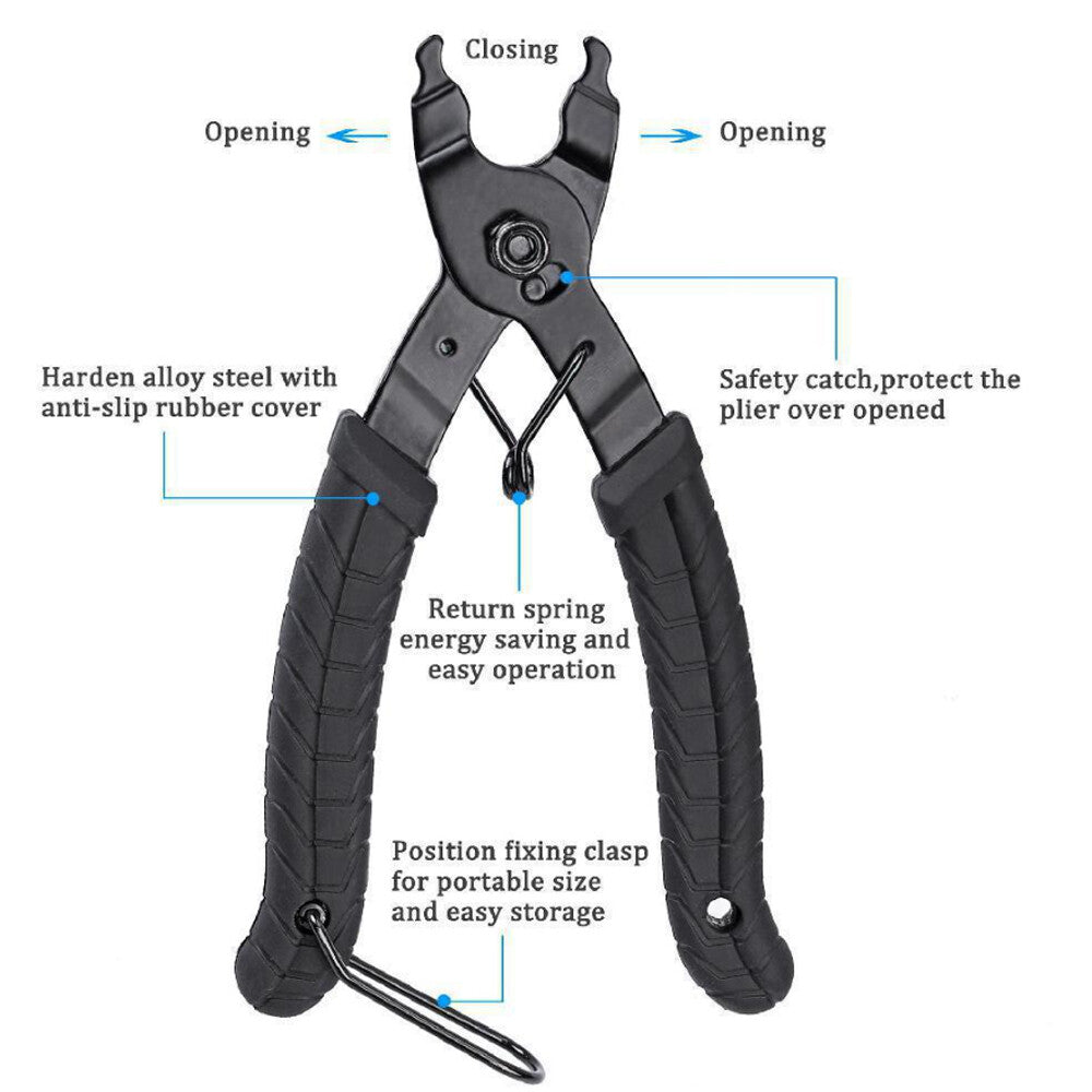 Bicycle Master Link Pliers Chain Link Open Close Tool for Bike Maintenance