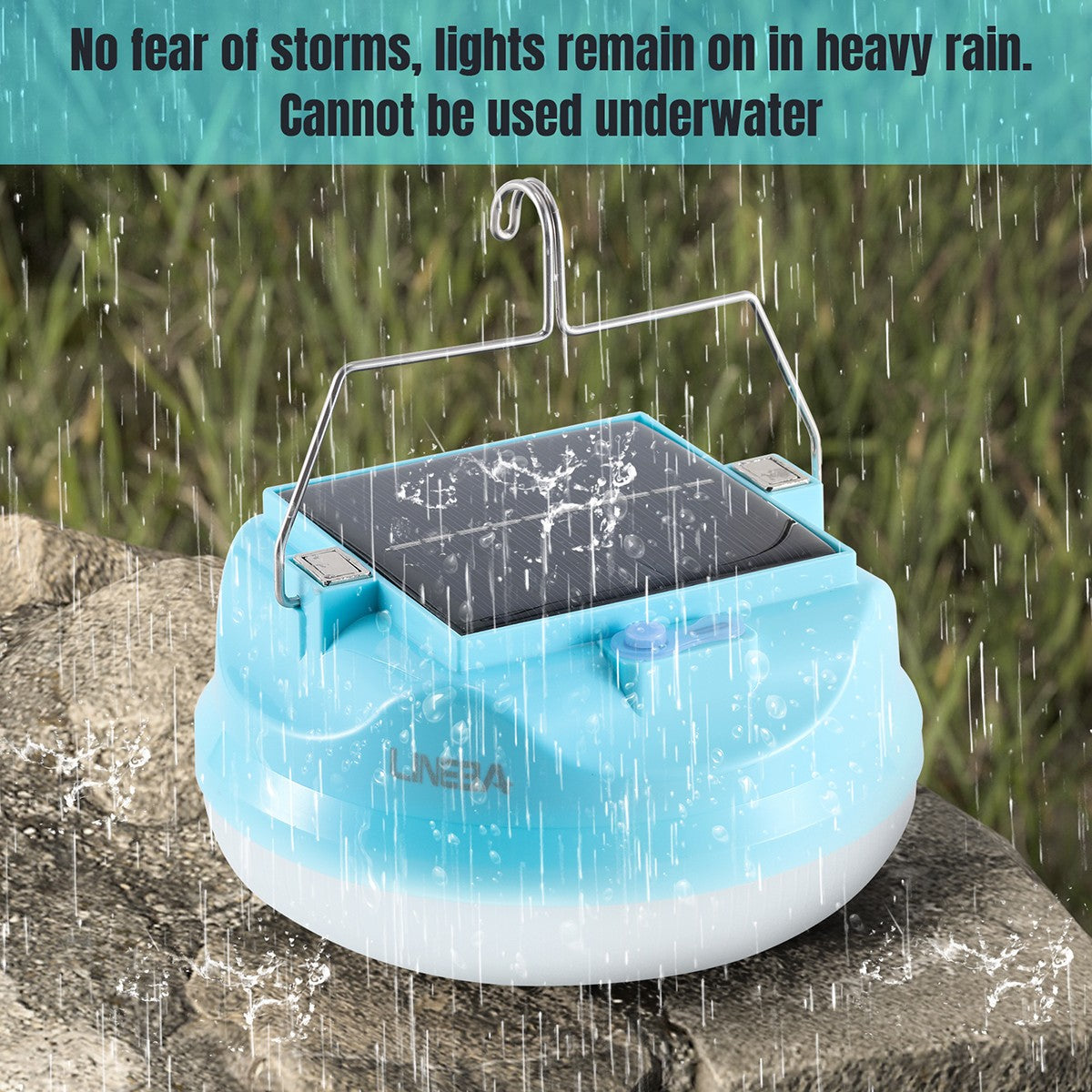 Rechargeable Camping Solar LED Lantern with Emergency Light