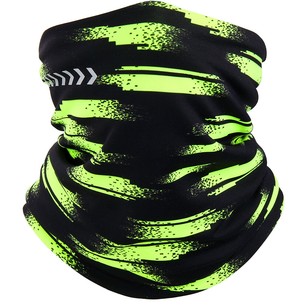 Winter Fleece Neck Gaiter - Reflective Ski Face Mask for Cold Weather