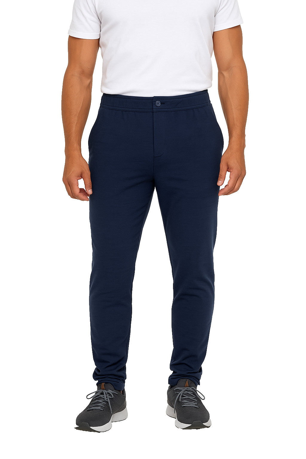 Men's Golf Pants Stretch Fabric UPF 50+ Ultra-Soft Tapered Fit XL Navy
