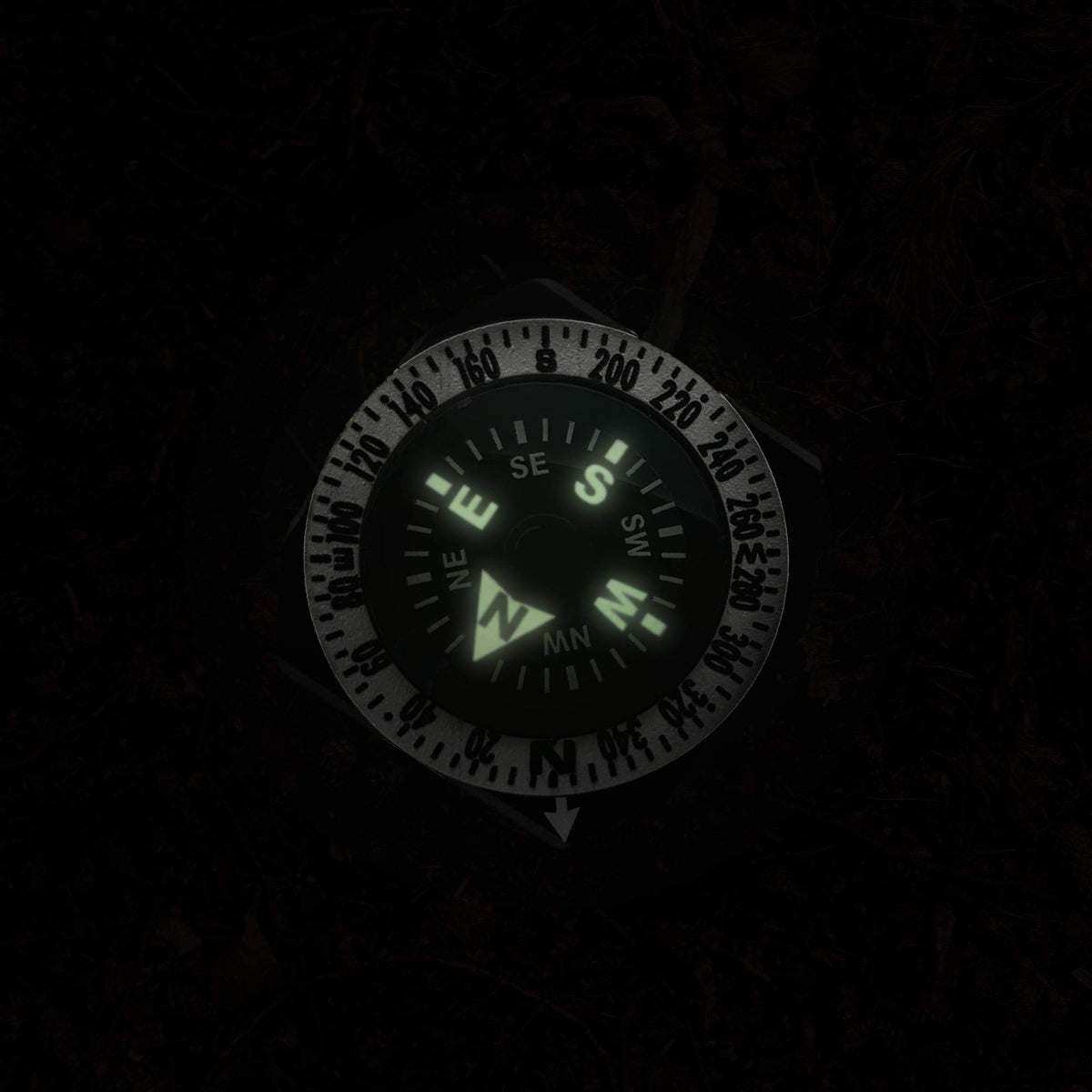 Micro Orienteering Wrist Compass for Watch Bands and Paracord Bracelets