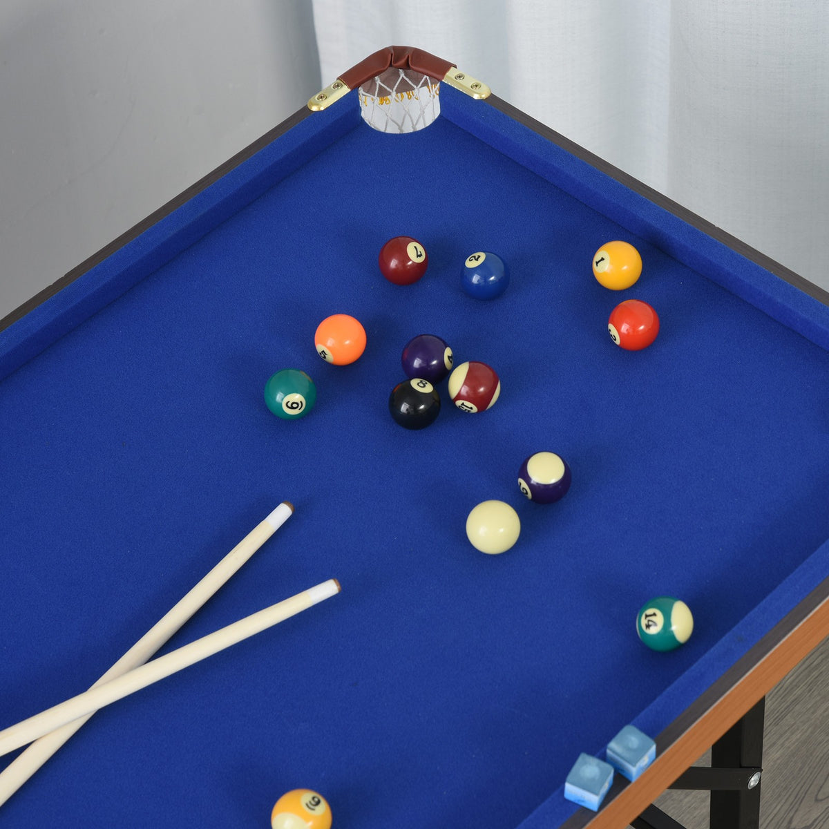 Mini Pool Table with Full Cue & Ball Set – Foldable Tabletop Billiards Game