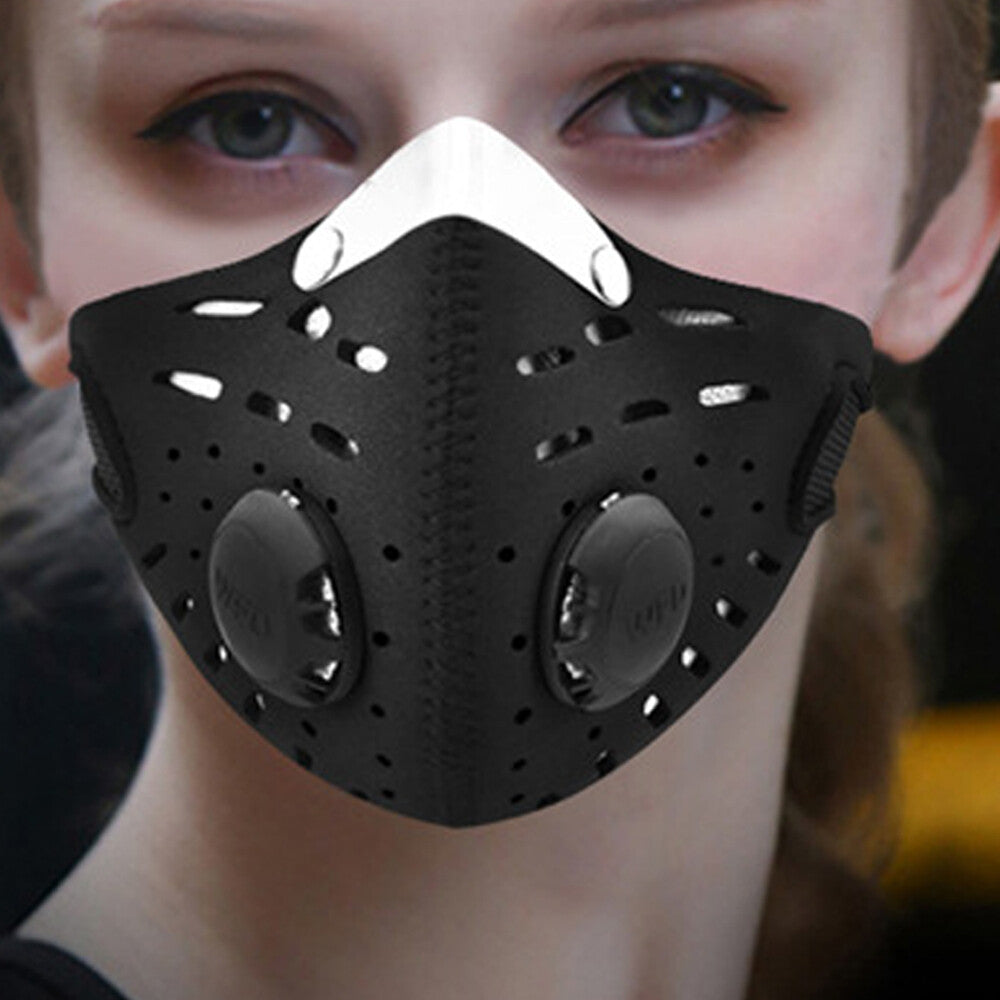 Outdoor Anti-Smoke Face Mask with Filter, Unisex Respirator Mask