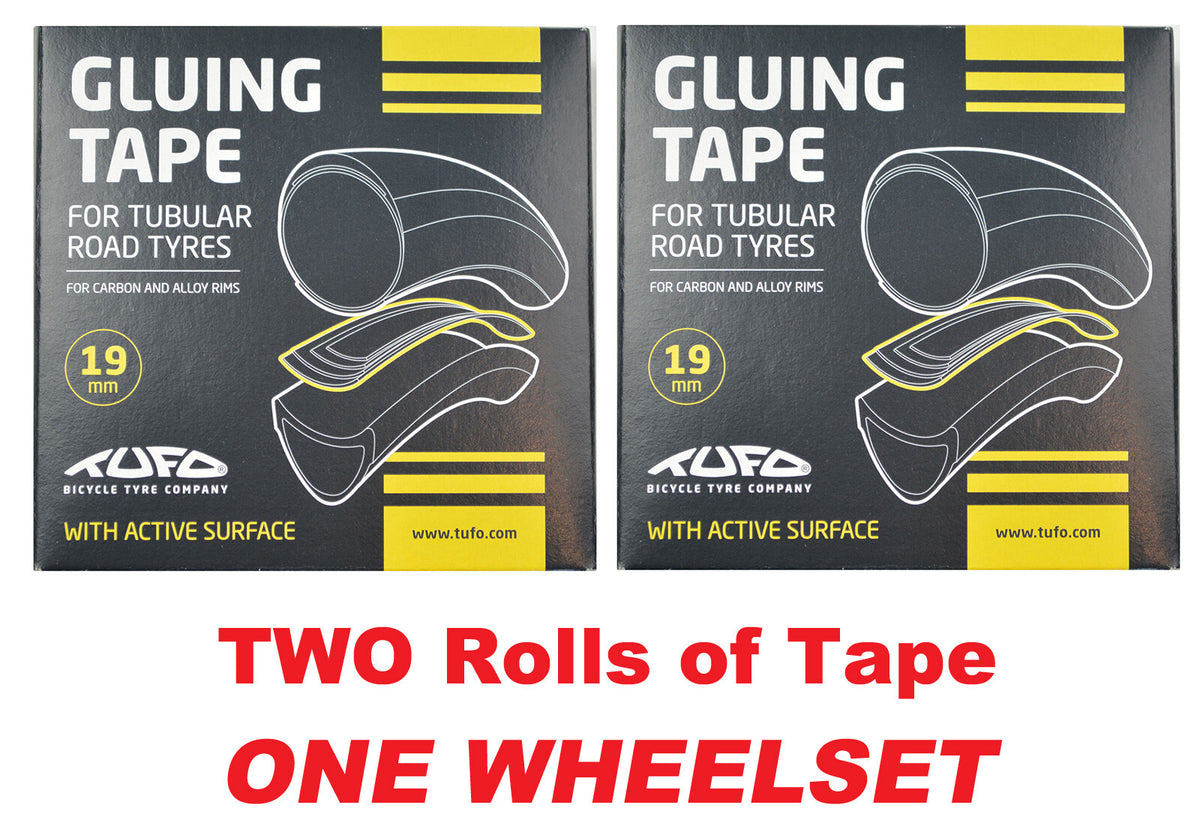 Tubular Tire Gluing Tape for Road Bikes - 19mm, Quick Adhesion