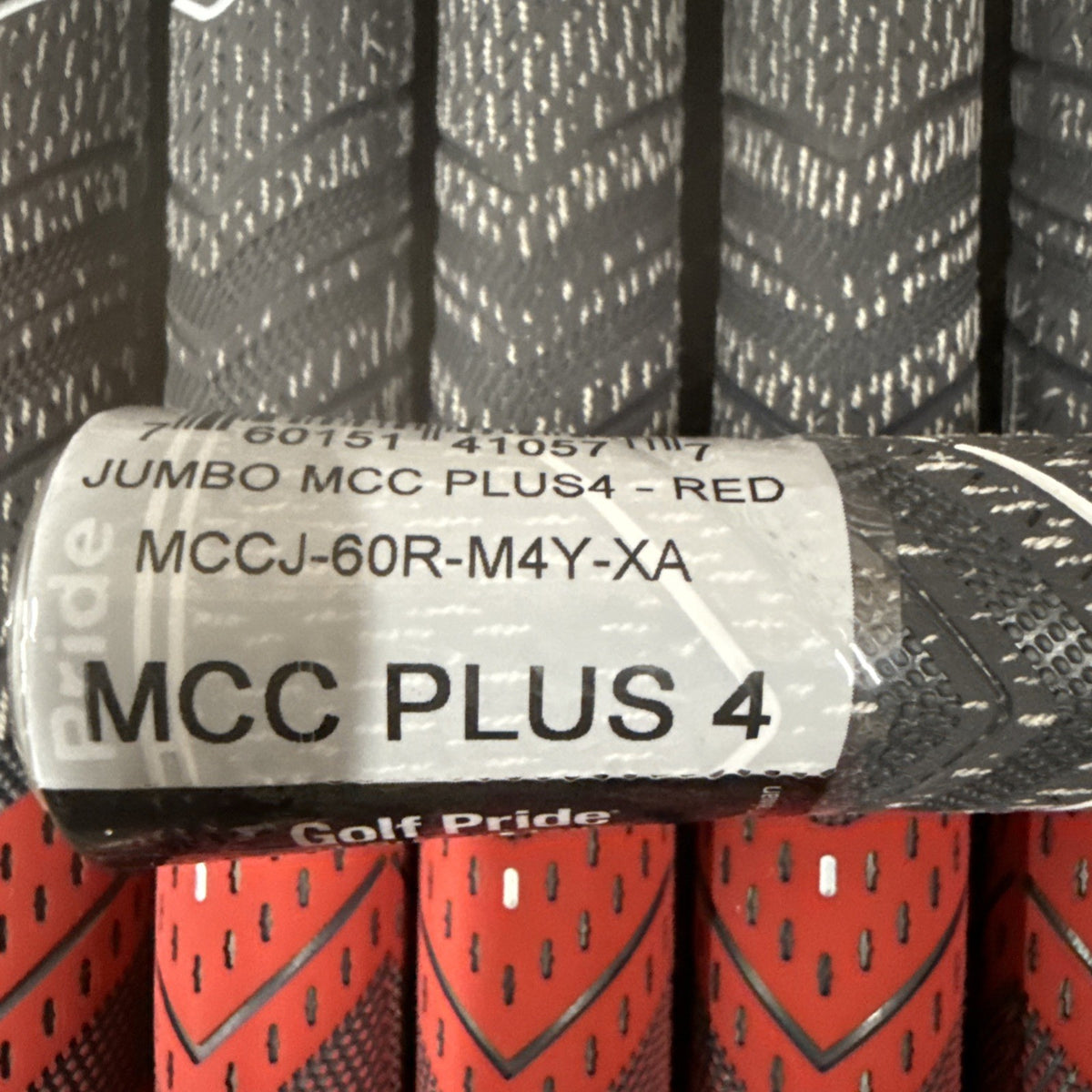 Golf Pride MCC Plus 4 Jumbo Golf Grips - Red, Authentic Tour-Performance