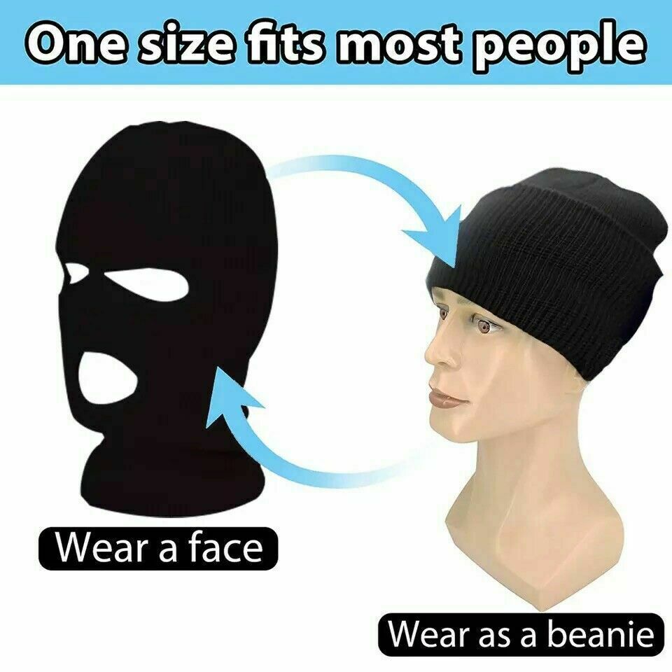 Full Face Ski Mask Winter Balaclava Windproof Hat for Cold Weather