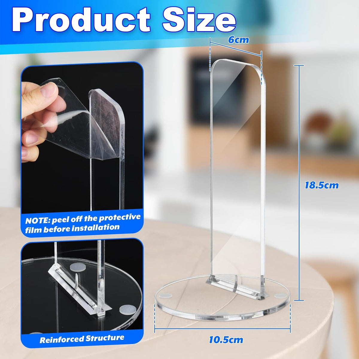 Boxing Glove Holder Rack Display Stand Acrylic Vertical Storage for Gloves