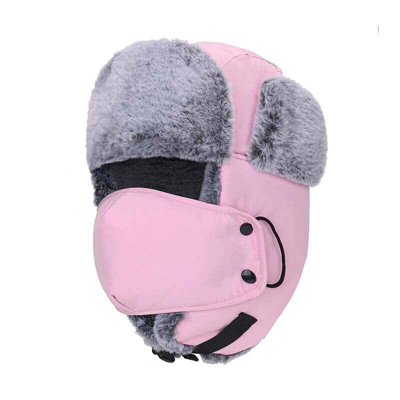 Unisex Winter Windproof Earflap Hat with Face Mask for Snow & Skiing