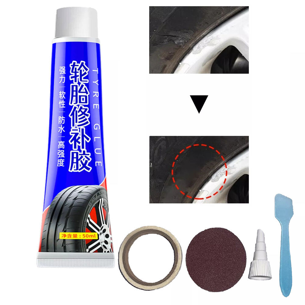 50ml Tire Sidewall Repair Glue for Punctures & Leaks, Easy Fix