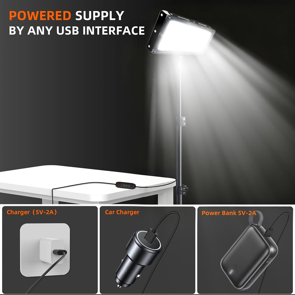 30000 Lumen Portable LED Work Light with Tripod Stand for Camping and Outdoor Use
