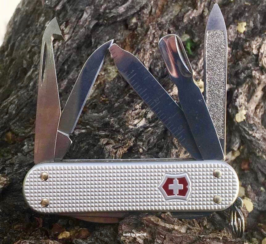Victorinox Swiss Army Knife MiniChamp Silver Alox Multi-Tool