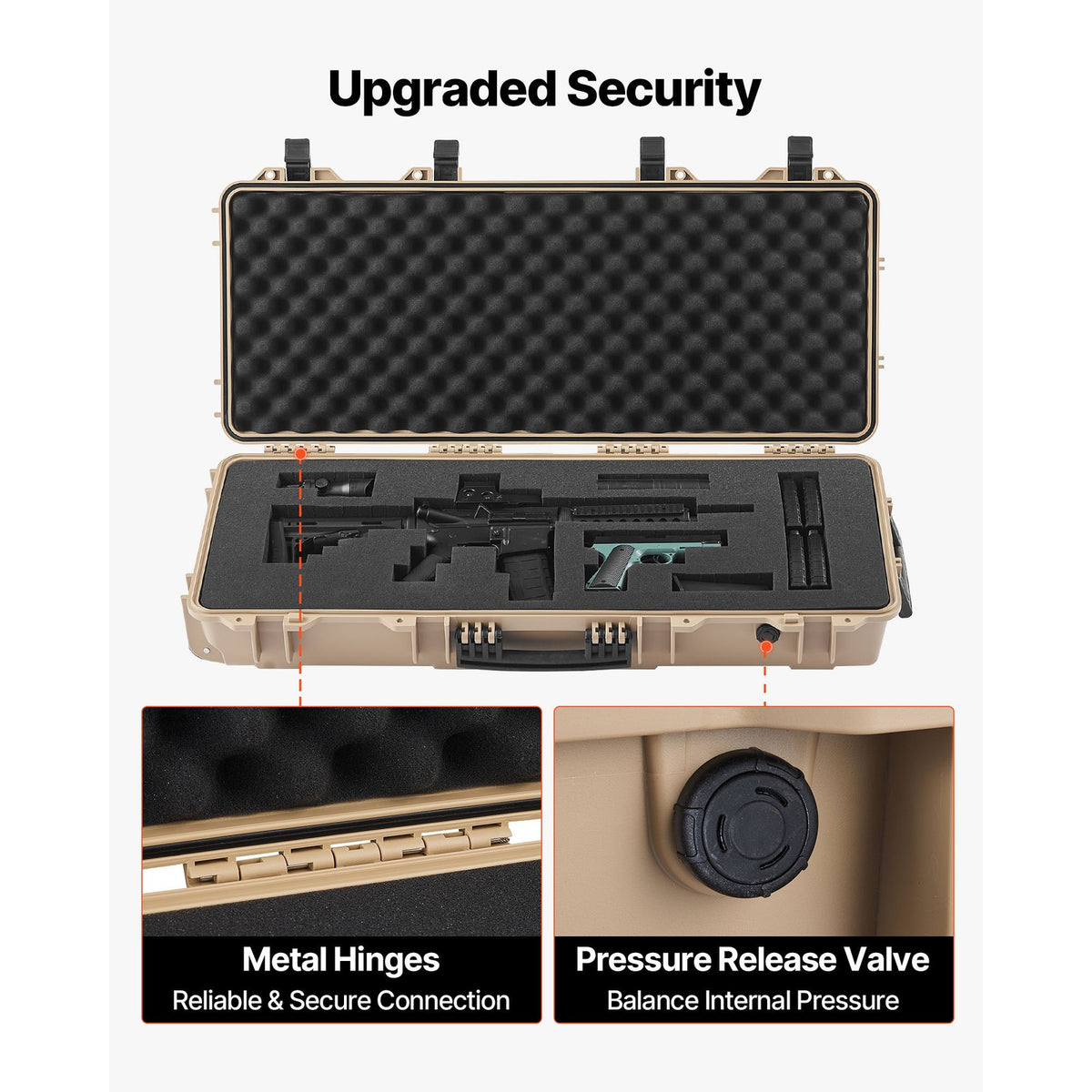 Waterproof Rifle Case with Foam Interior | IP67 Dustproof & TSA Approved