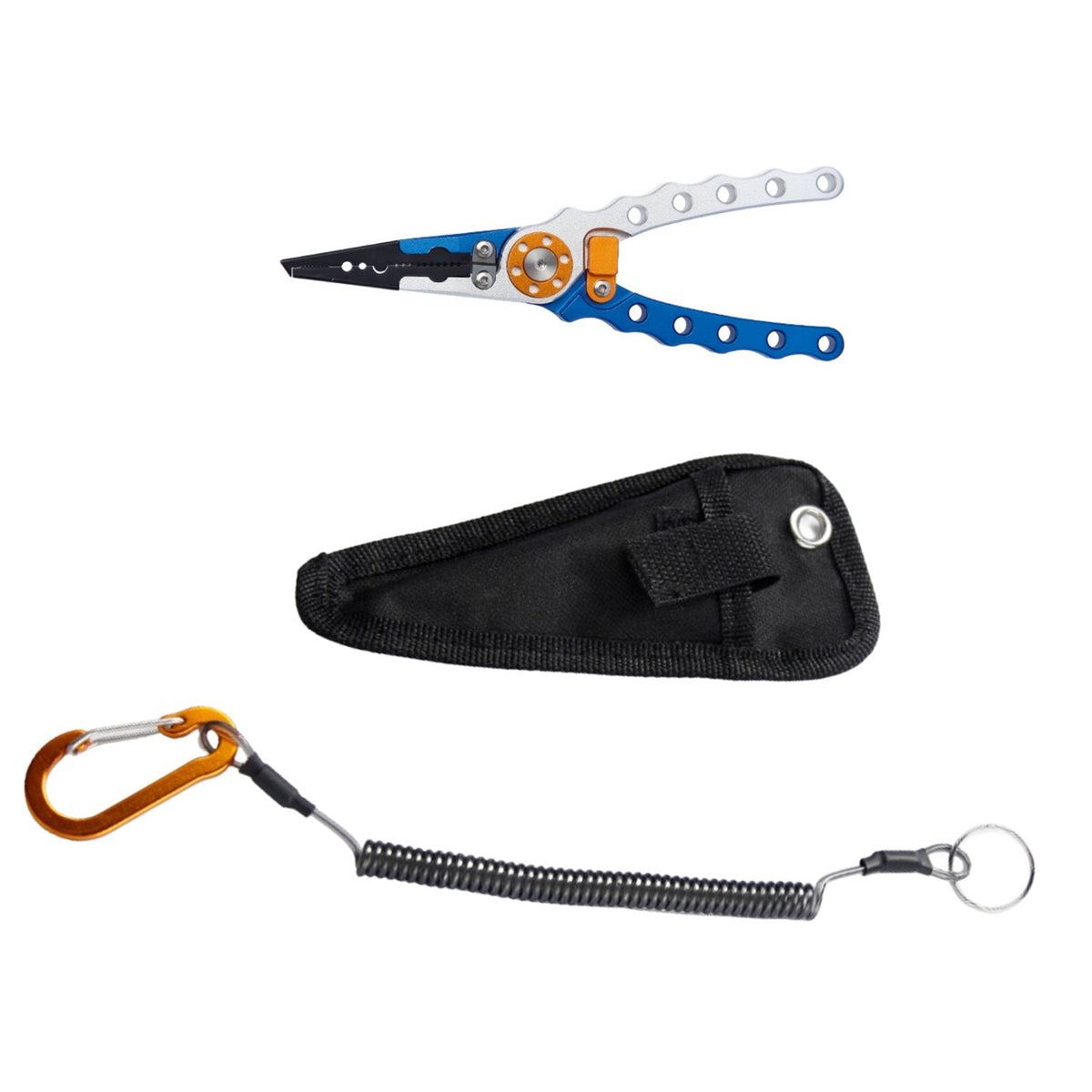 Aluminum Fishing Pliers with Braided Line Cutter and Hook Remover