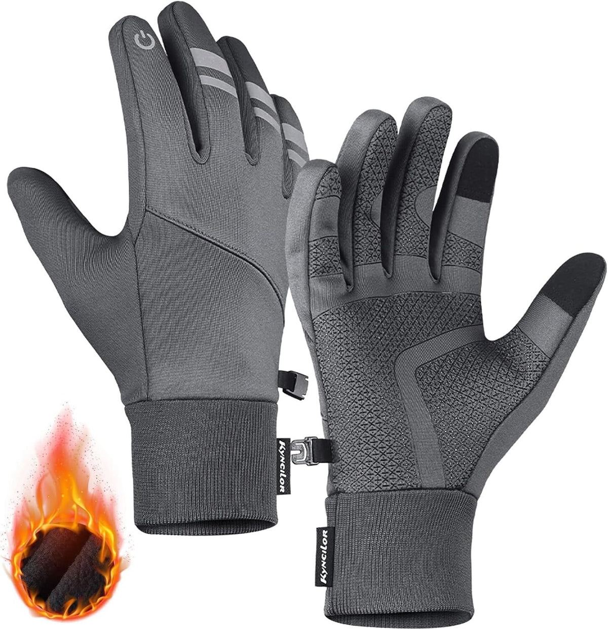 Winter Cycling Gloves Waterproof Touchscreen Thermal Gloves for Cold Weather