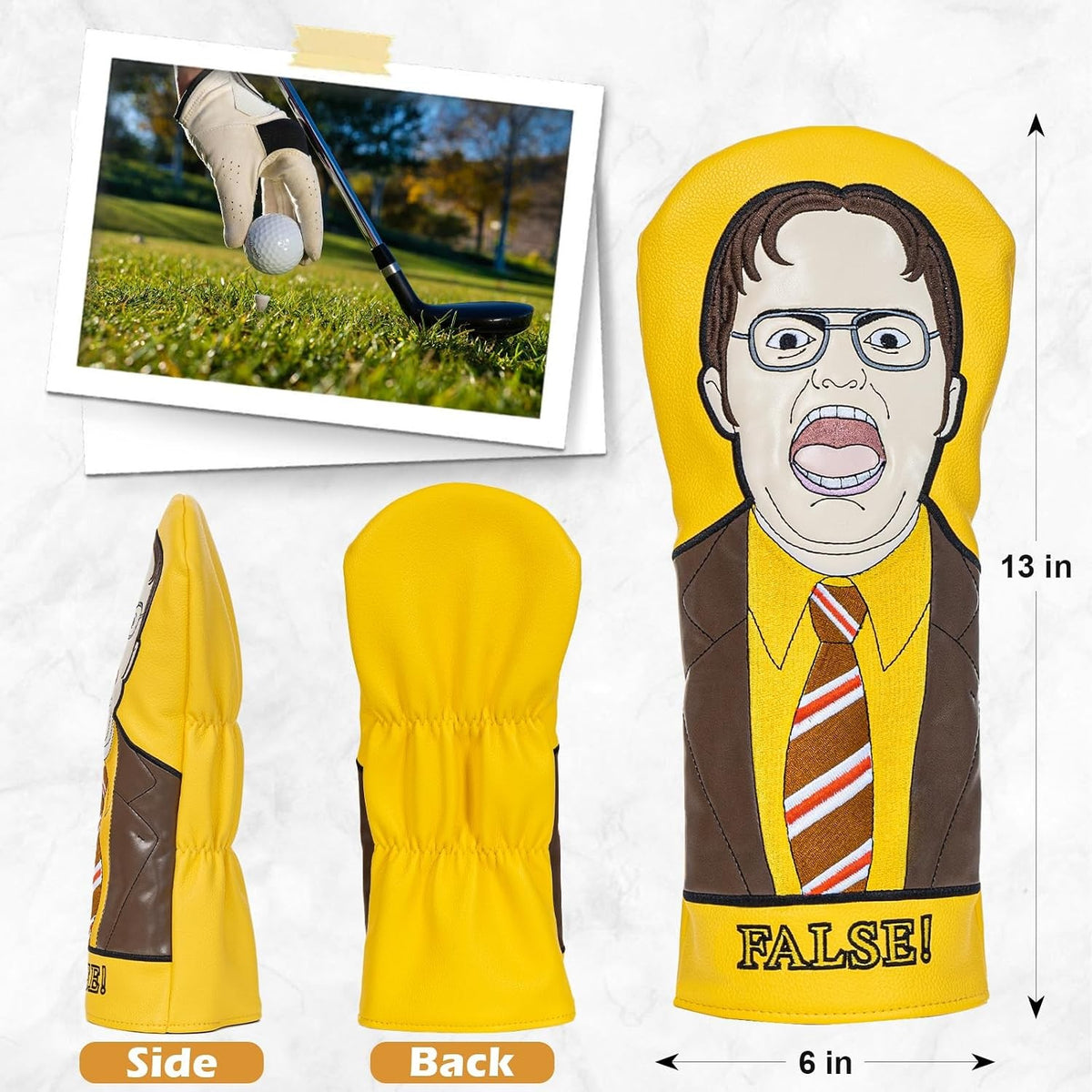 Office TV Show Dwight Character Golf Club Driver Headcover 460cc
