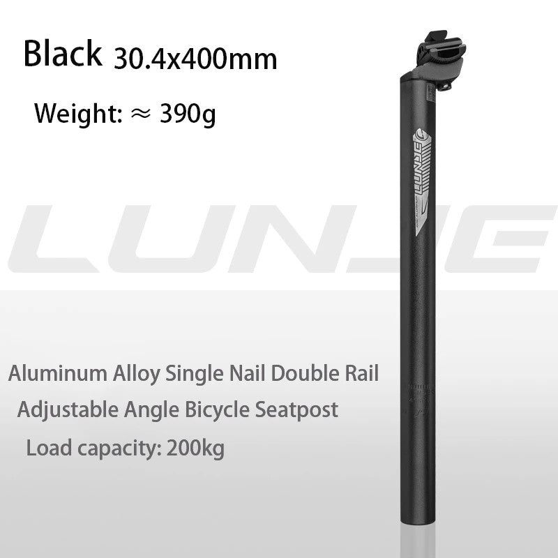 Aluminum Alloy Bicycle Seatpost 400mm MTB Mountain Bike Compatible Sizes