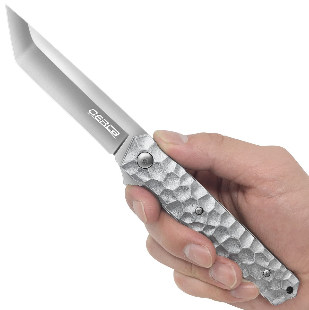 EDC Folding Pocket Knife with 3.54-Inch Blade, Ball Bearing Open, Safety Lock
