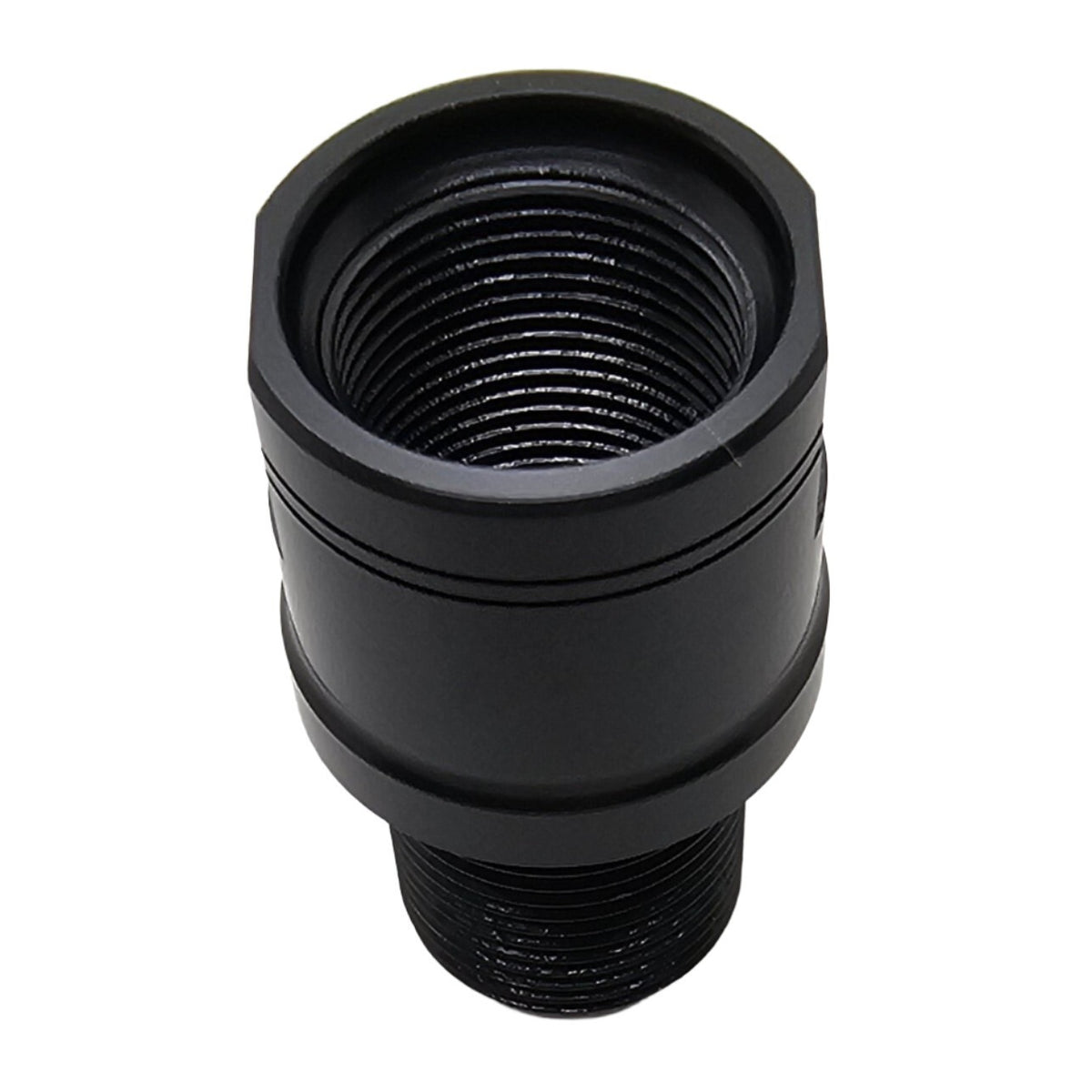 9/16x24 to 5/8x24 Steel Thread Adapter CNC Machined Black Oxide