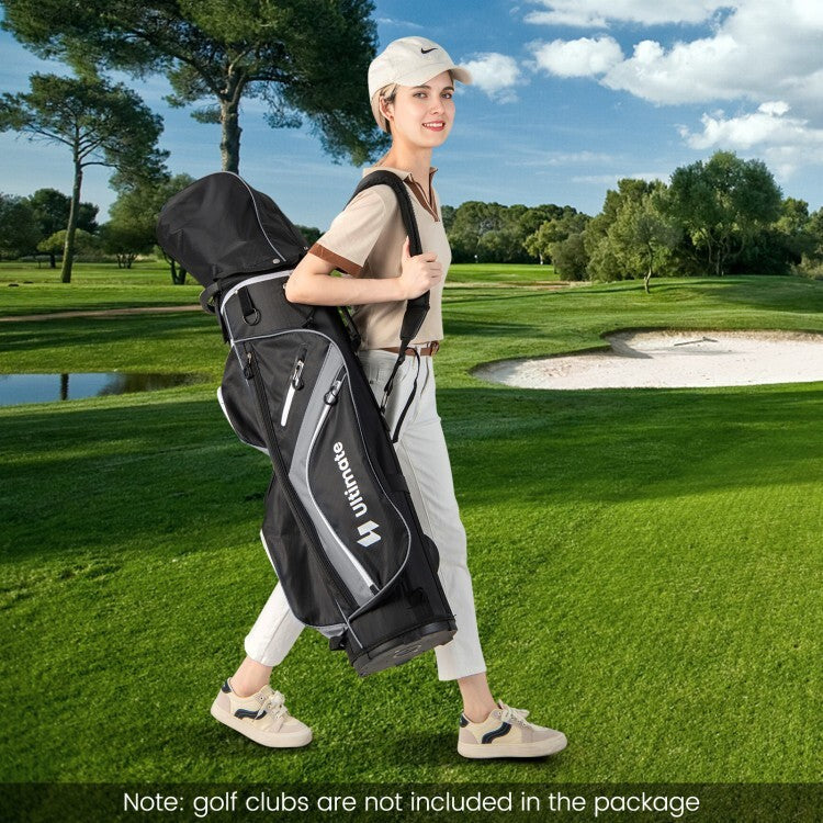 Lightweight Golf Stand Bag with 14-Way Divider & Shoulder Strap