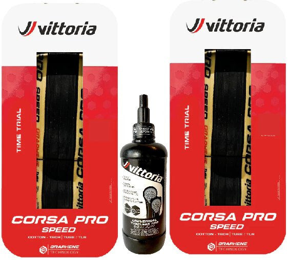 Vittoria Corsa PRO Tubeless Clincher Bicycle Tire - Multiple Sizes