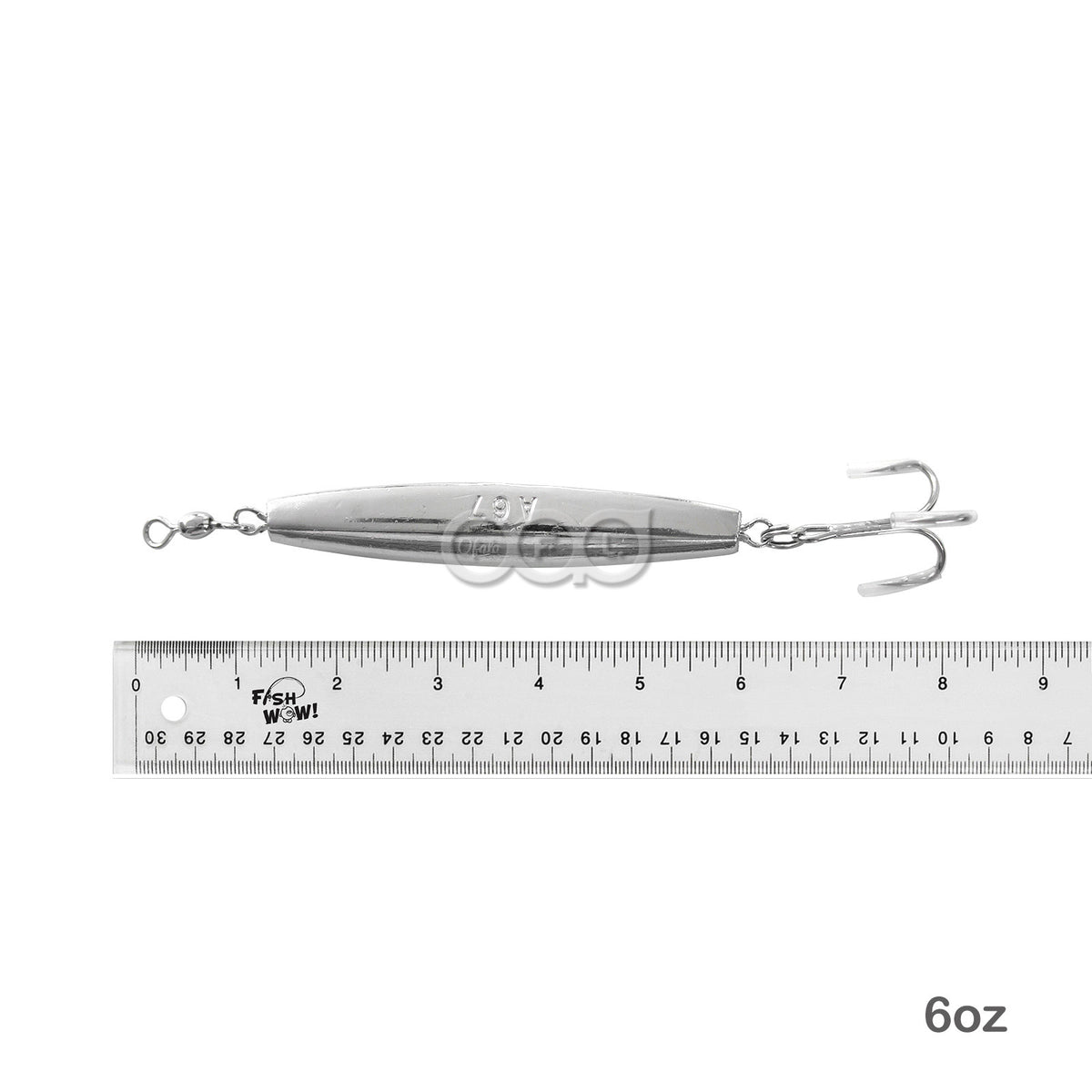 Artificial Fishing Jigs 6oz with Treble Hooks - Saltwater Lures 5 Pack