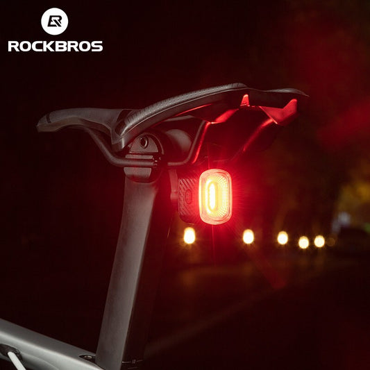 Rear Bike Light with Smart Brake Alert & Flashing Tail Light for Cycling
