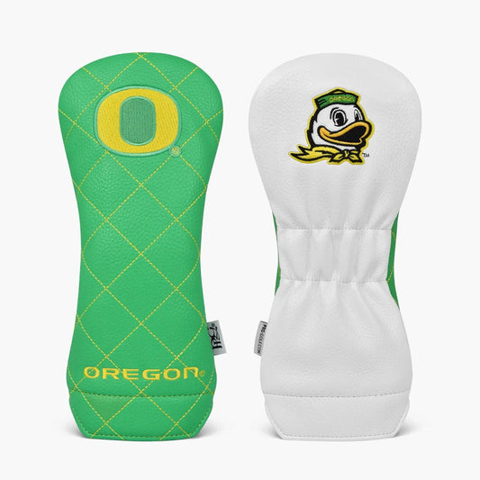 Golf Fairway Wood Headcover - Premium Leatherette & Plush Fur, Oregon Ducks