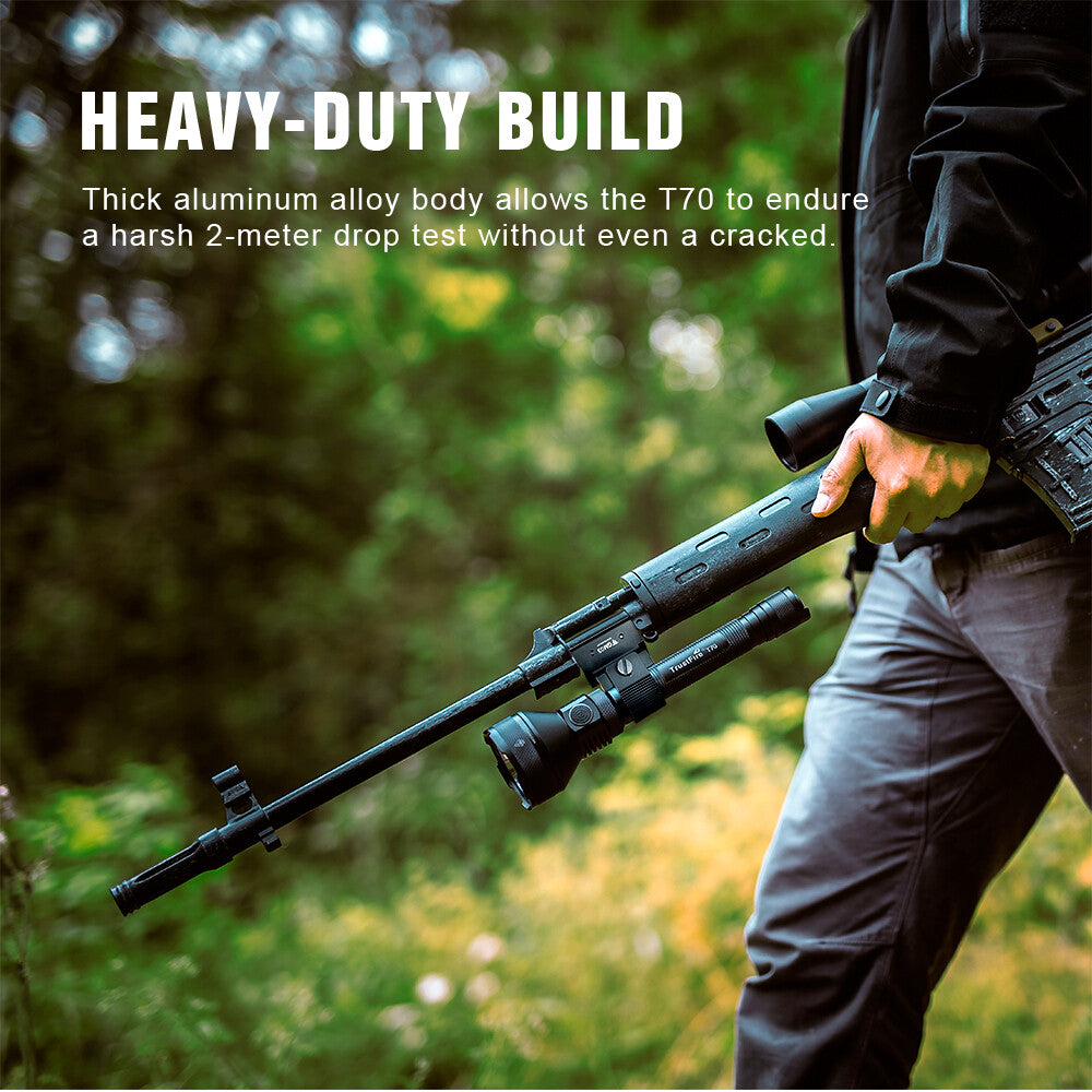 Waterproof Tactical Flashlight 2300 Lumens Hunting & Searchlight