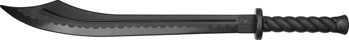 Durable Polypropylene Training Sword — 28" Black Blade, Safe for Martial Arts