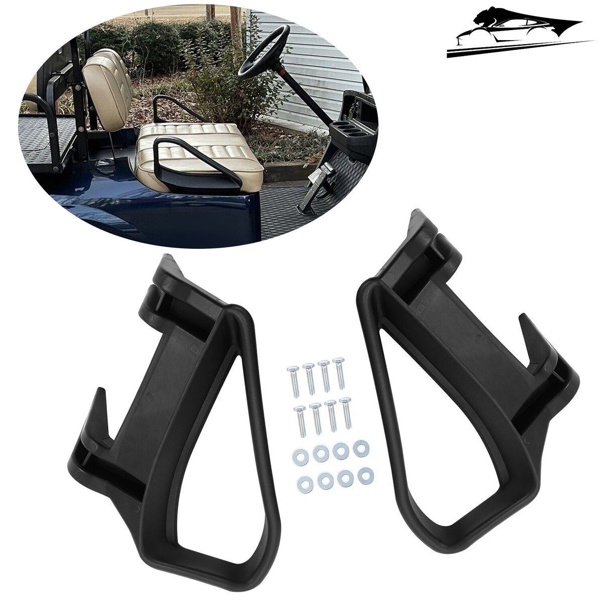 Golf Cart Seat Handle Pair for EZGO TXT 1994-Up Gas & Electric Models