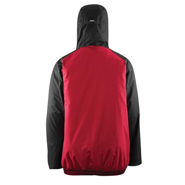 Men's Snow Jacket with Ski Theme - Black Large Winter Outerwear