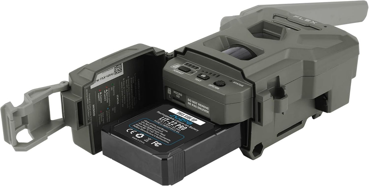 4 Pack 7000mAh Lithium-Ion Battery & USB-C Charger Station for Trail Cameras