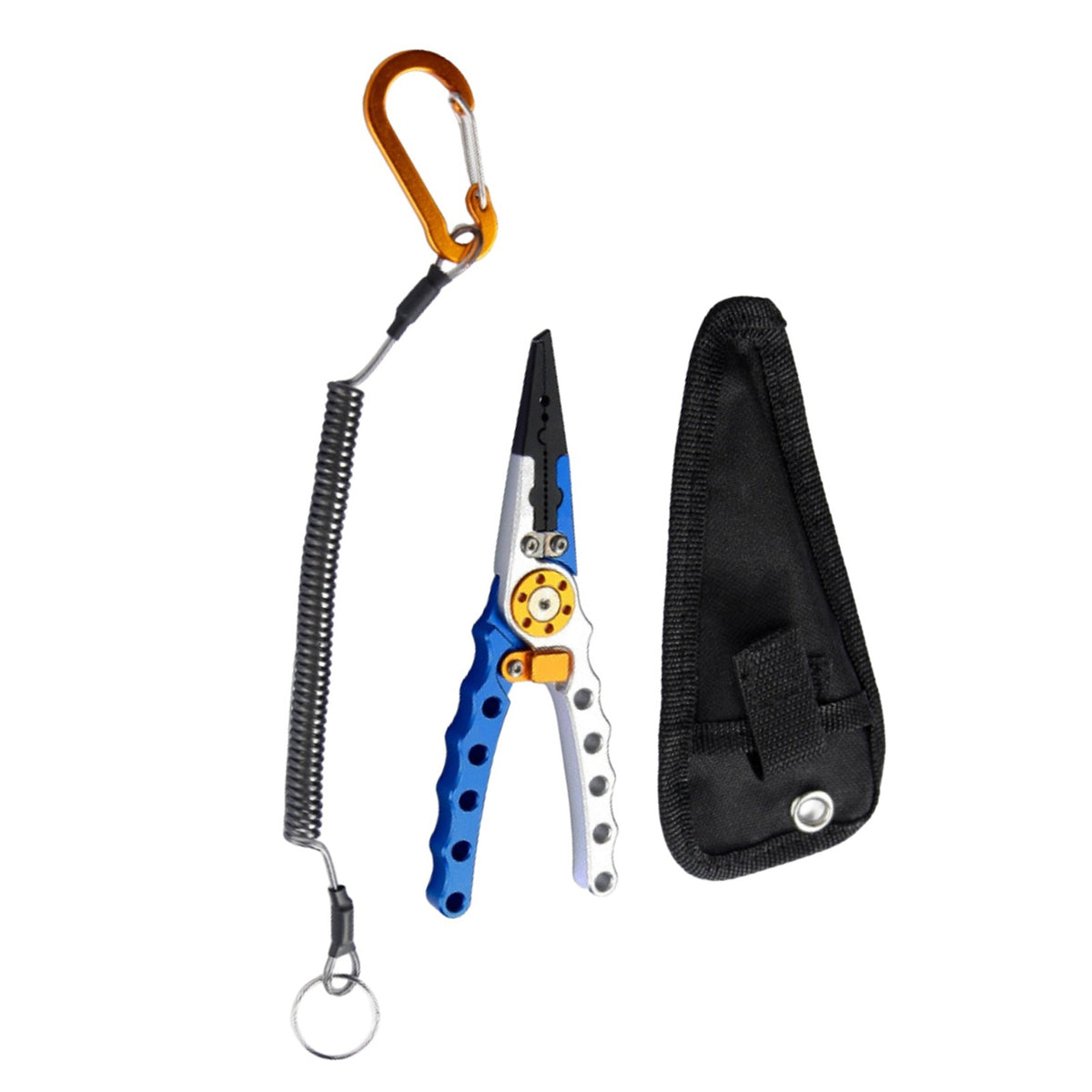 Aluminum Fishing Pliers with Braided Line Cutter and Hook Remover