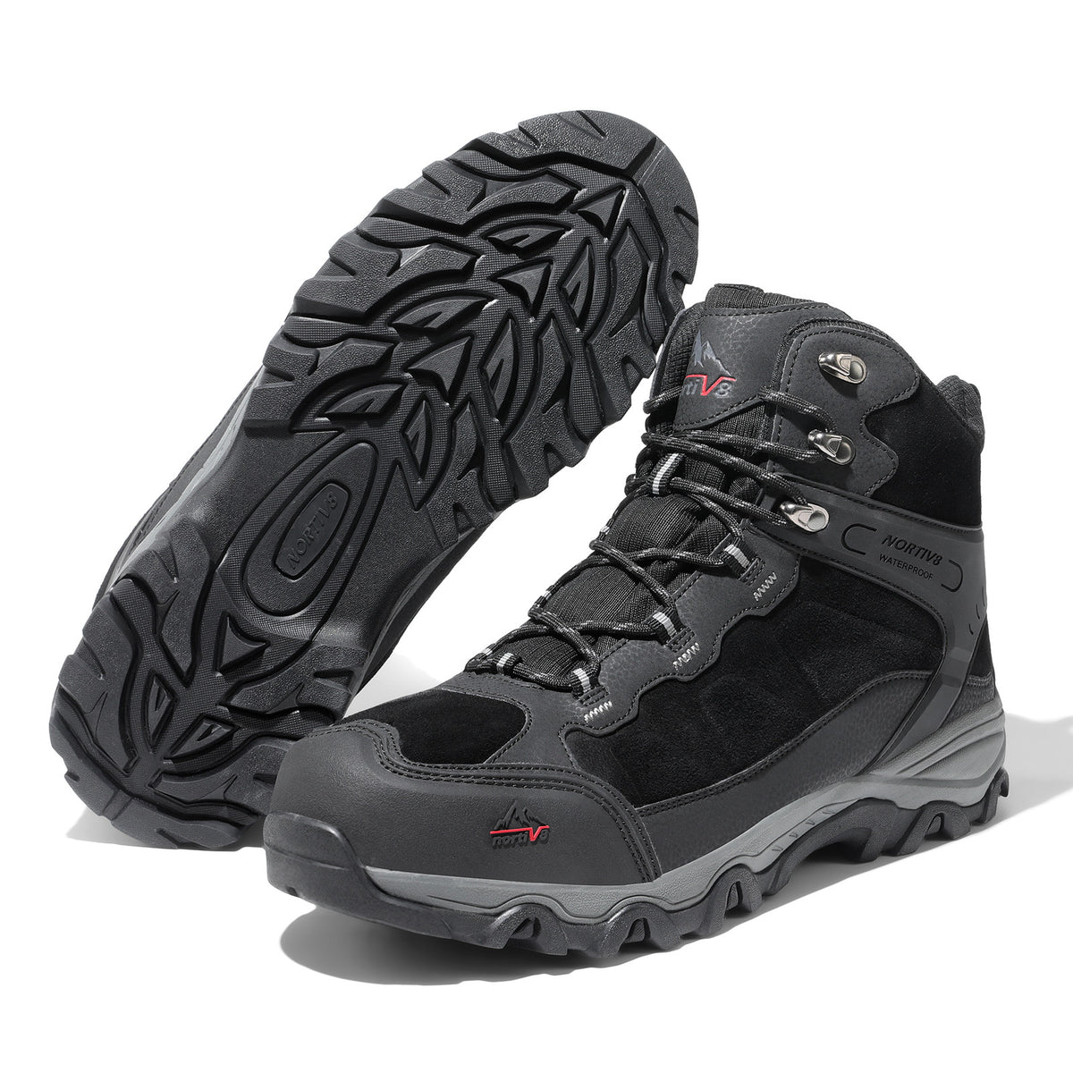 Men's Waterproof Hiking Boots Non-Slip Trekking Mountaineering Shoes