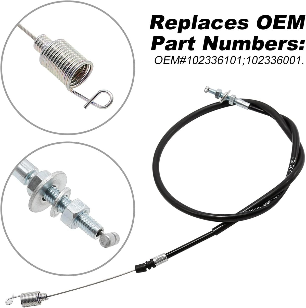 Golf Cart Governor & Accelerator Cable Kit for Club Car DS 2004+ Kawasaki Engines
