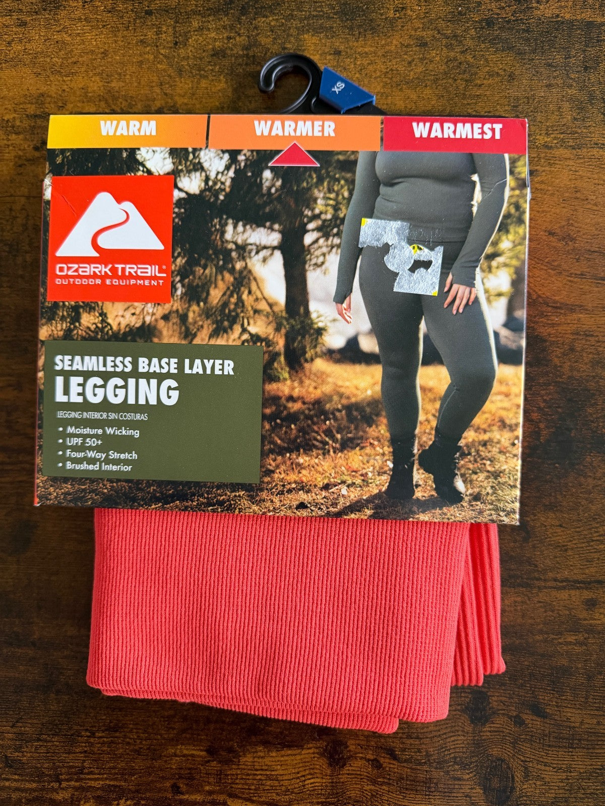 Women’s Seamless Base Layer Leggings Coral Zest XS Activewear