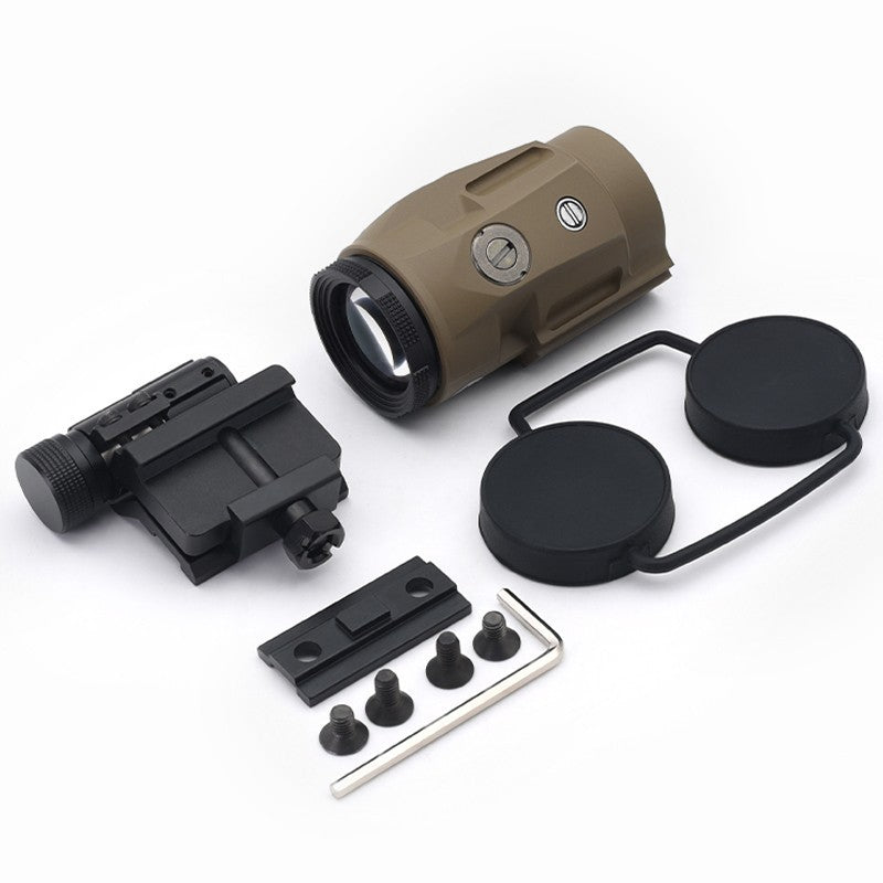3X Waterproof Fogproof Magnifier Scope for Red Dot Sights - Compact Tactical Clone